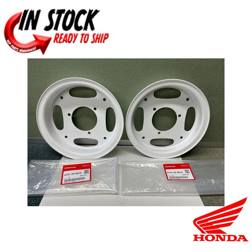 HONDA WHEEL RIM SET ASSEMBLY WHITE FRONT OR REAR 1980-1999 Z50 R RD OEM